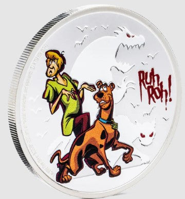 2024 1 Oz Scooby-Doo! Ruh Roh! Silver Coin
