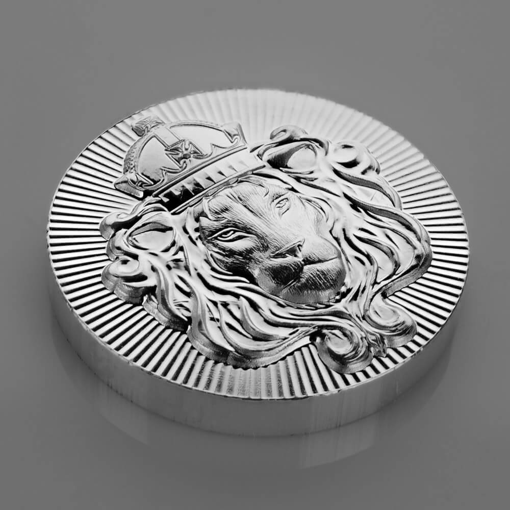 2 oz 999 Scottsdale Silver Stacker Lion Round