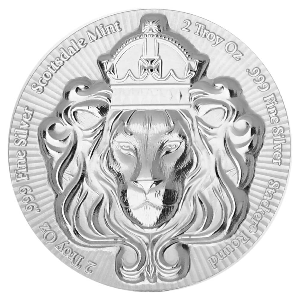 2 oz 999 Silver Scottsdale Mint Stacker Round