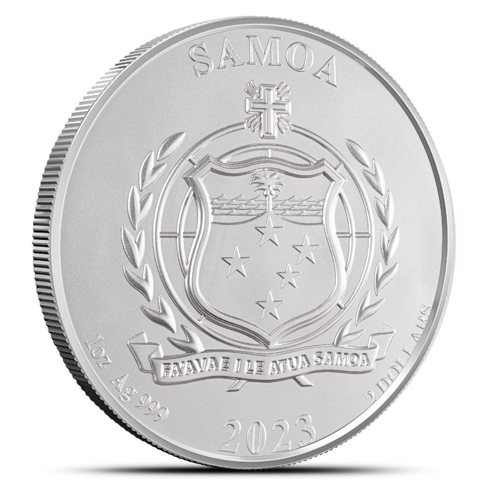 2023 1 oz Samoa Four Guardians-Vermilion Bird 999 Silver BU Coin