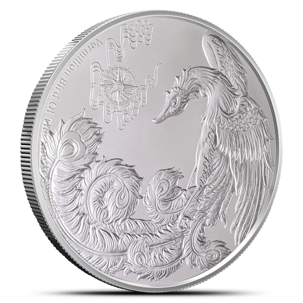 2023 1 oz Samoa Four Guardians-Vermilion Bird 999 Silver BU Coin