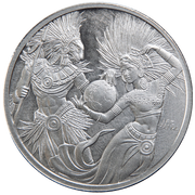 1 oz Aztec Yin Yang 999+ Pure Silver Round