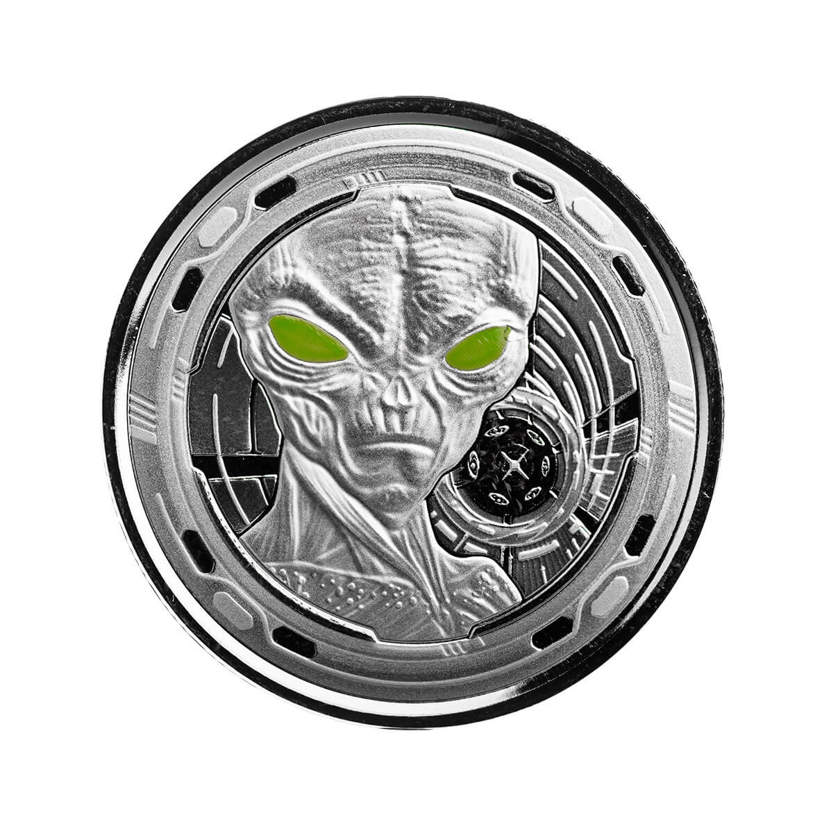 Scottsdale Mint 2022 Ghana Alien Half Ounce 999 Silver 4 Coin Set