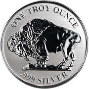 1 OZ SILVER ROUND BUFFALO REVERSE PROOF ASAHI MINT