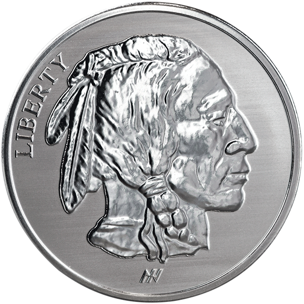 1 OZ SILVER ROUND BUFFALO REVERSE PROOF ASAHI MINT