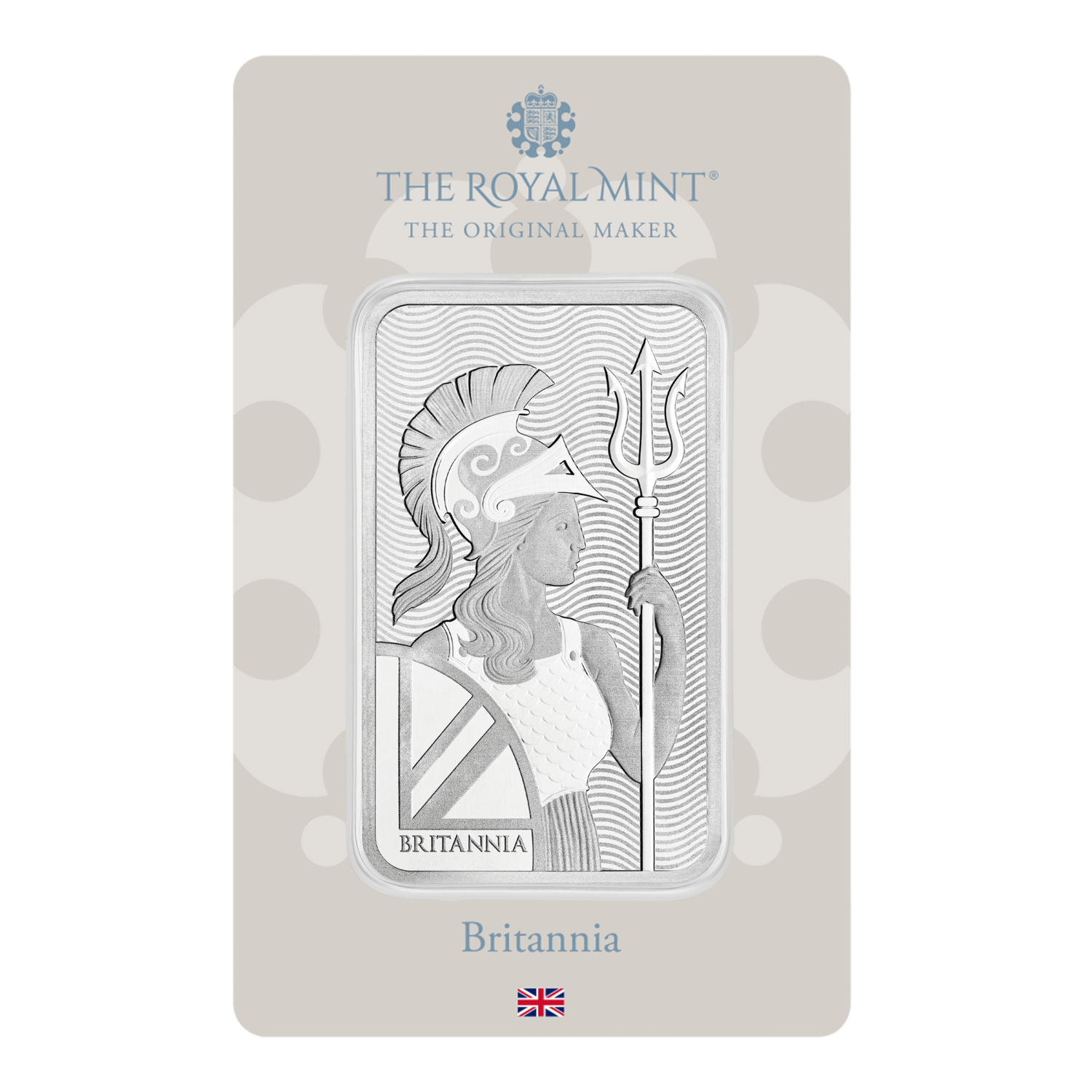 Britannia 100g Silver 999 Bullion Minted Bar By The Royal Mint