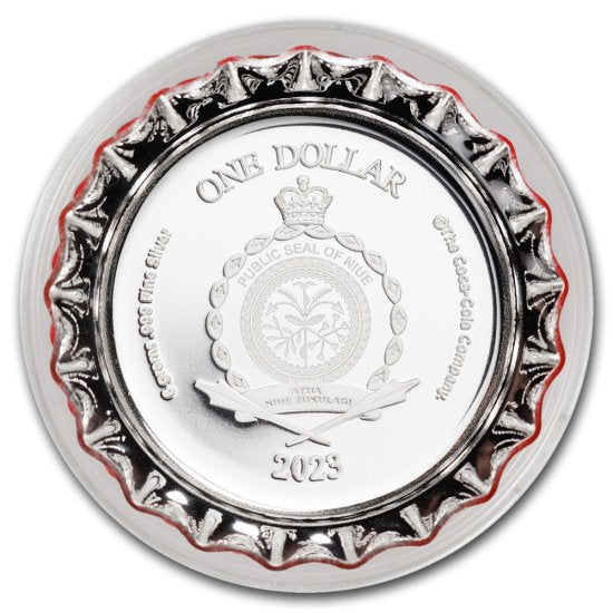 COCA-COLA® 6 GRAM SILVER BOTTLE CAP