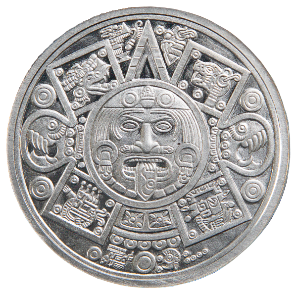 1 oz Aztec Eagle Warrior 999+ Pure Silver Round