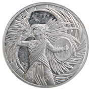 1 oz Aztec Eagle Warrior 999+ Pure Silver Round