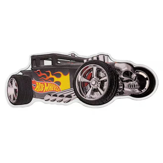 2024 1 oz Silver Hot Wheels™ “Bone Shaker” Coin - Solomon Islands