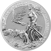 2023 1 oz Silver Germania 5 Marks Coin