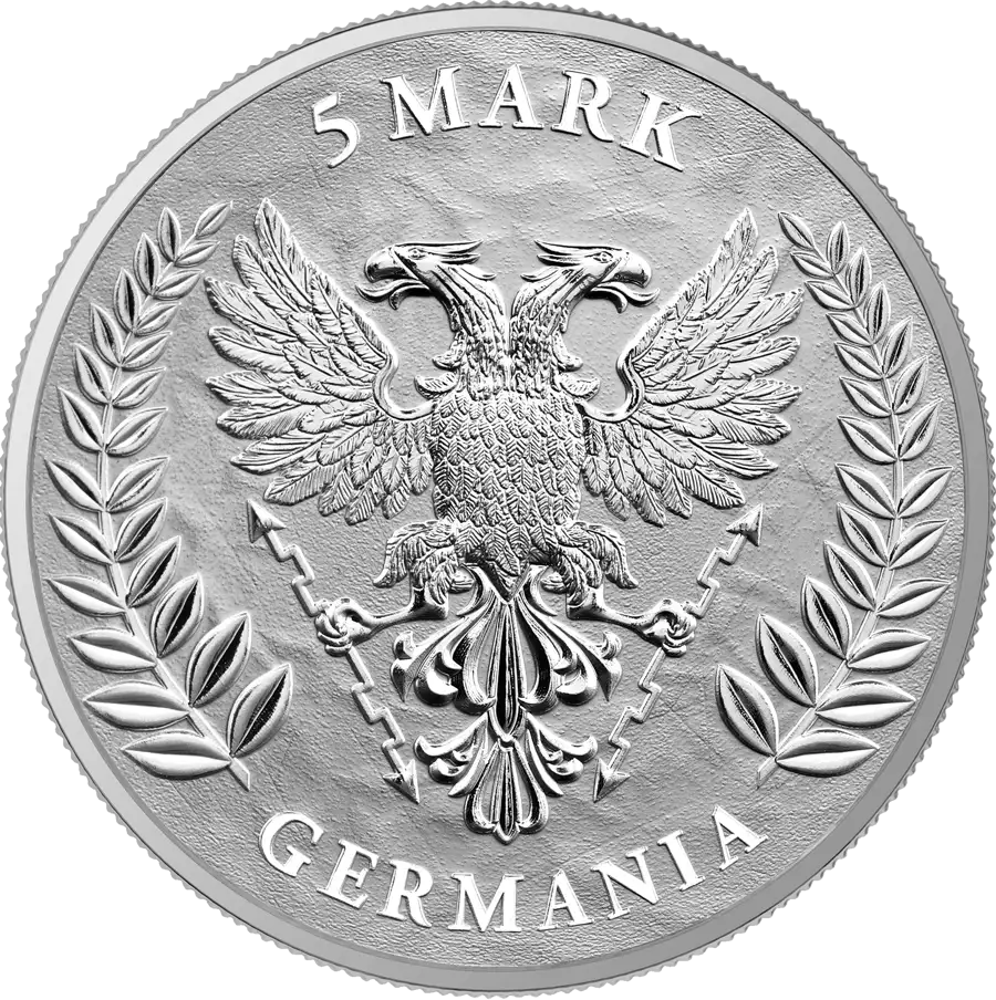 2023 1 oz Silver Germania 5 Marks Coin