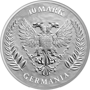 2023 2 oz Silver Germania 10 Marks Coin