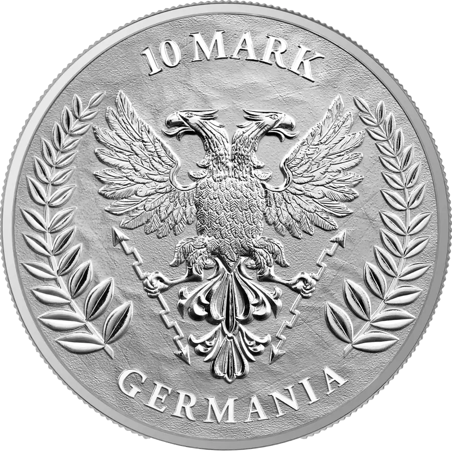 2023 2 oz Silver Germania 10 Marks Coin
