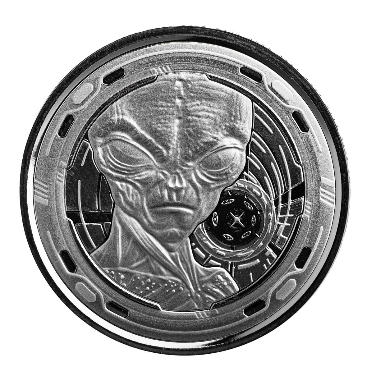 Scottsdale Mint 2022 Ghana Alien Half Ounce 999 Silver Proof Like