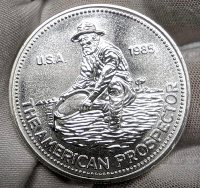 1 oz Engelhard Prospector 999 Silver Round