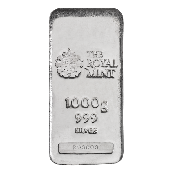 1 KILO 999 SILVER BAR THE ROYAL MINT NEW SEALED