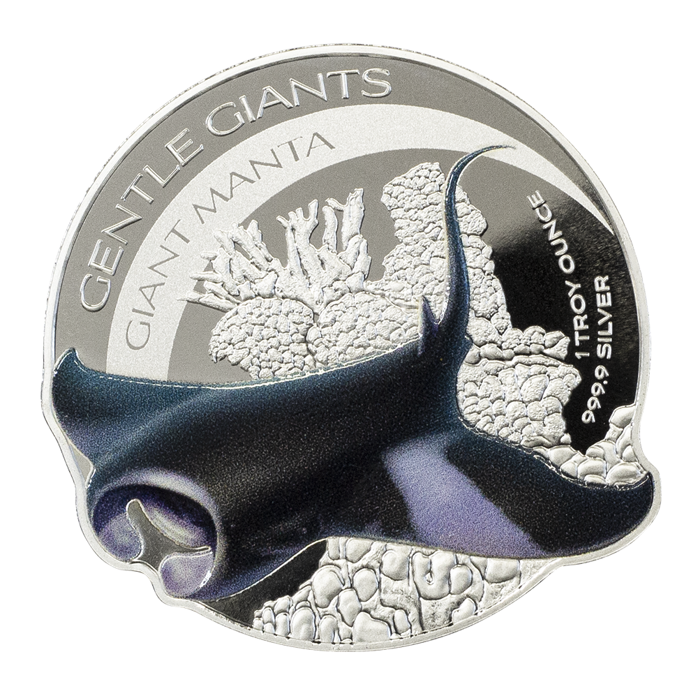 Pamp Gentle Giants - 1oz 9999 Silver Giant Manta Coin
