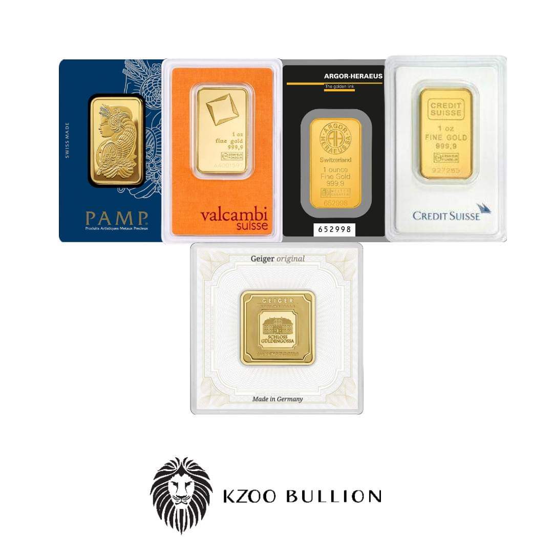 1 oz 999+ Gold Bar or Round from Various Mints, Secondary Market