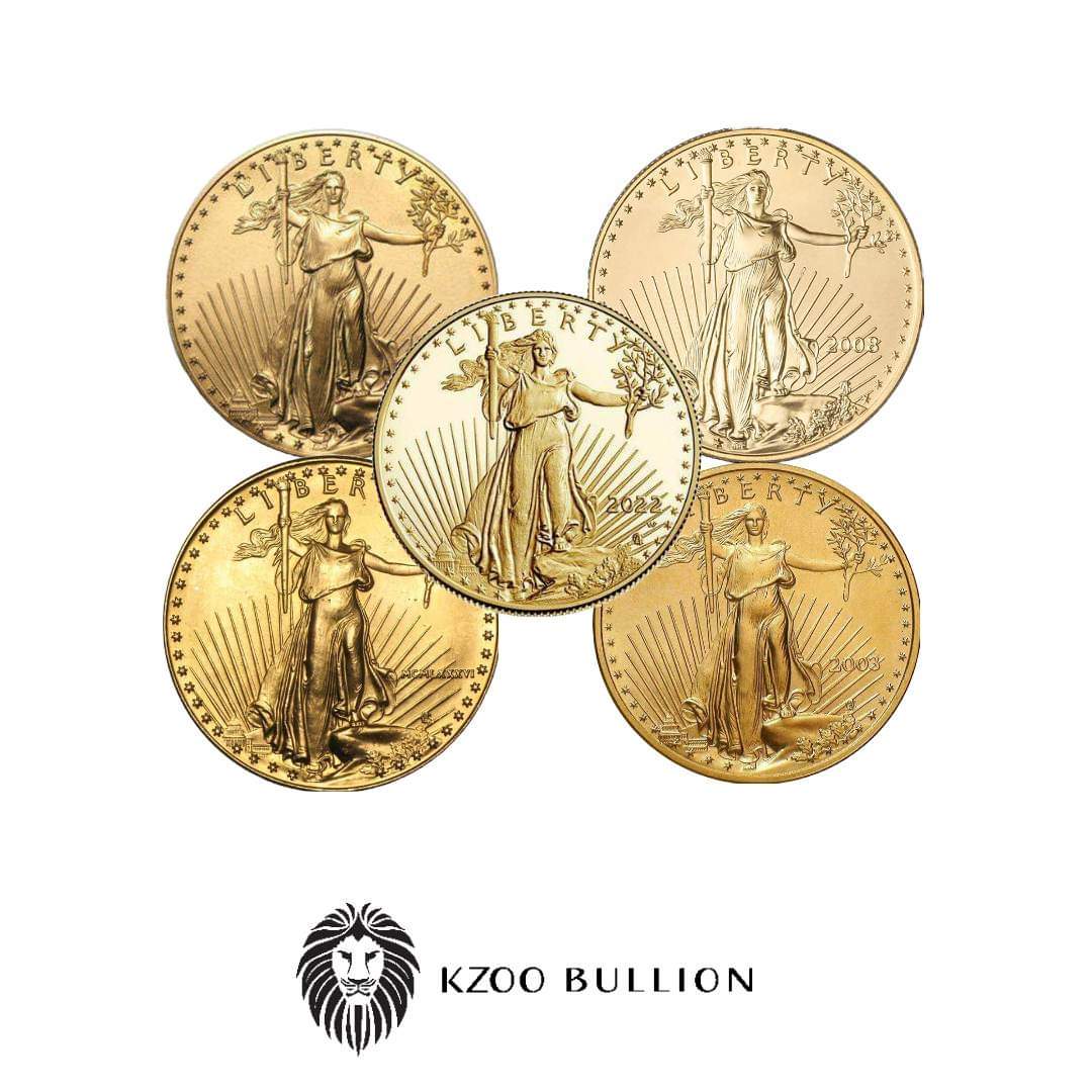 1 oz Gold American Eagle Coin AGE Random Year BU