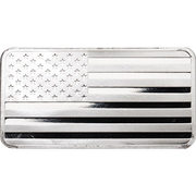 10 OZ 999 SILVER BAR FLAG HIGHLAND MINT