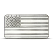 10 OZ SILVER BAR FLAG SILVERTOWNE