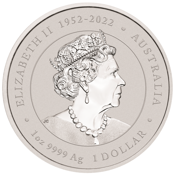 2024 1 OZ PERTH MINT SILVER LUNAR DRAGON COLORED BLUE