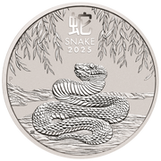 2025 2 OZ PERTH MINT SILVER SNAKE (LUNAR SERIES)