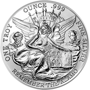 1 OZ SILVER ROUND TEXAS