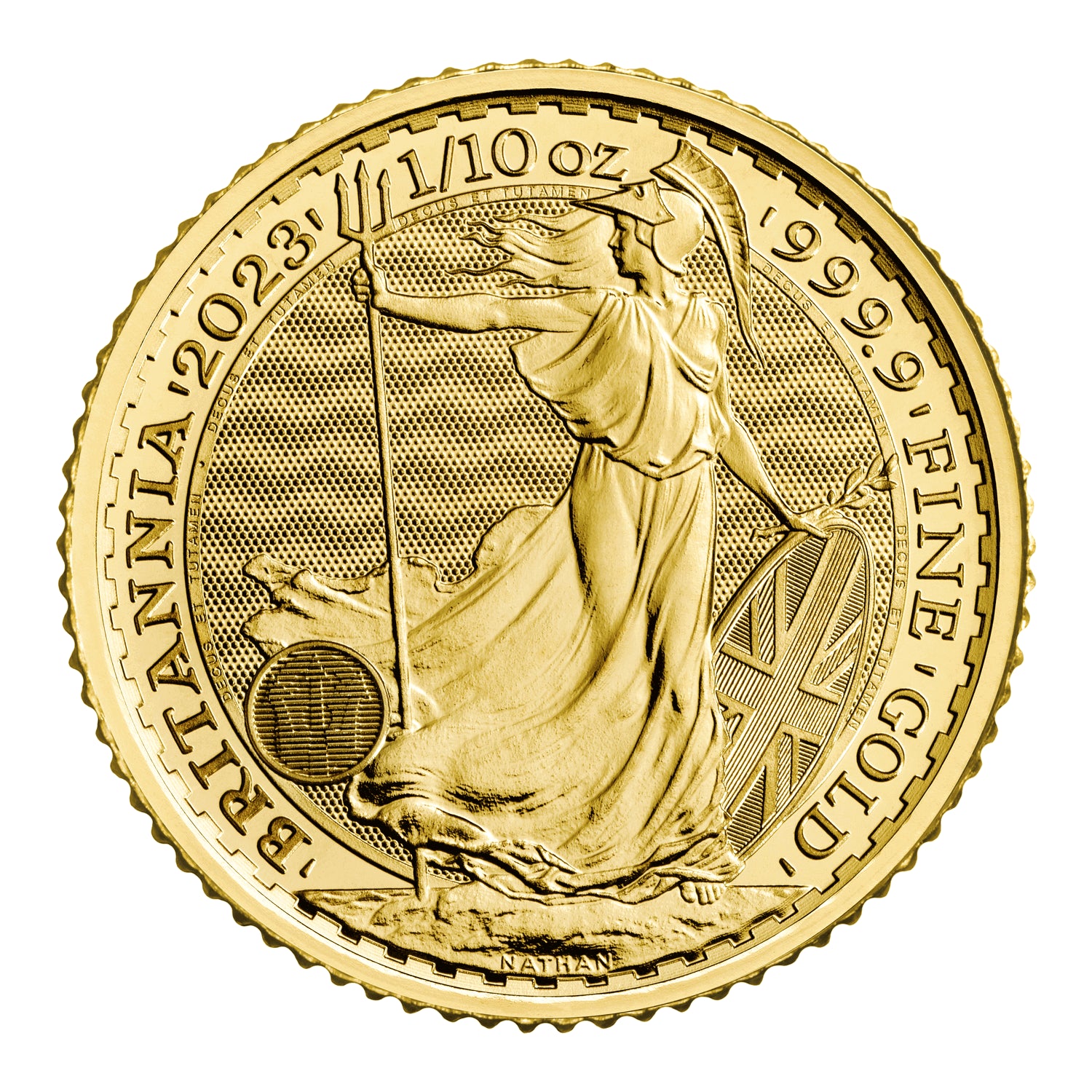 1/10 oz 2023 9999 Gold King Charles Britannia Coin
