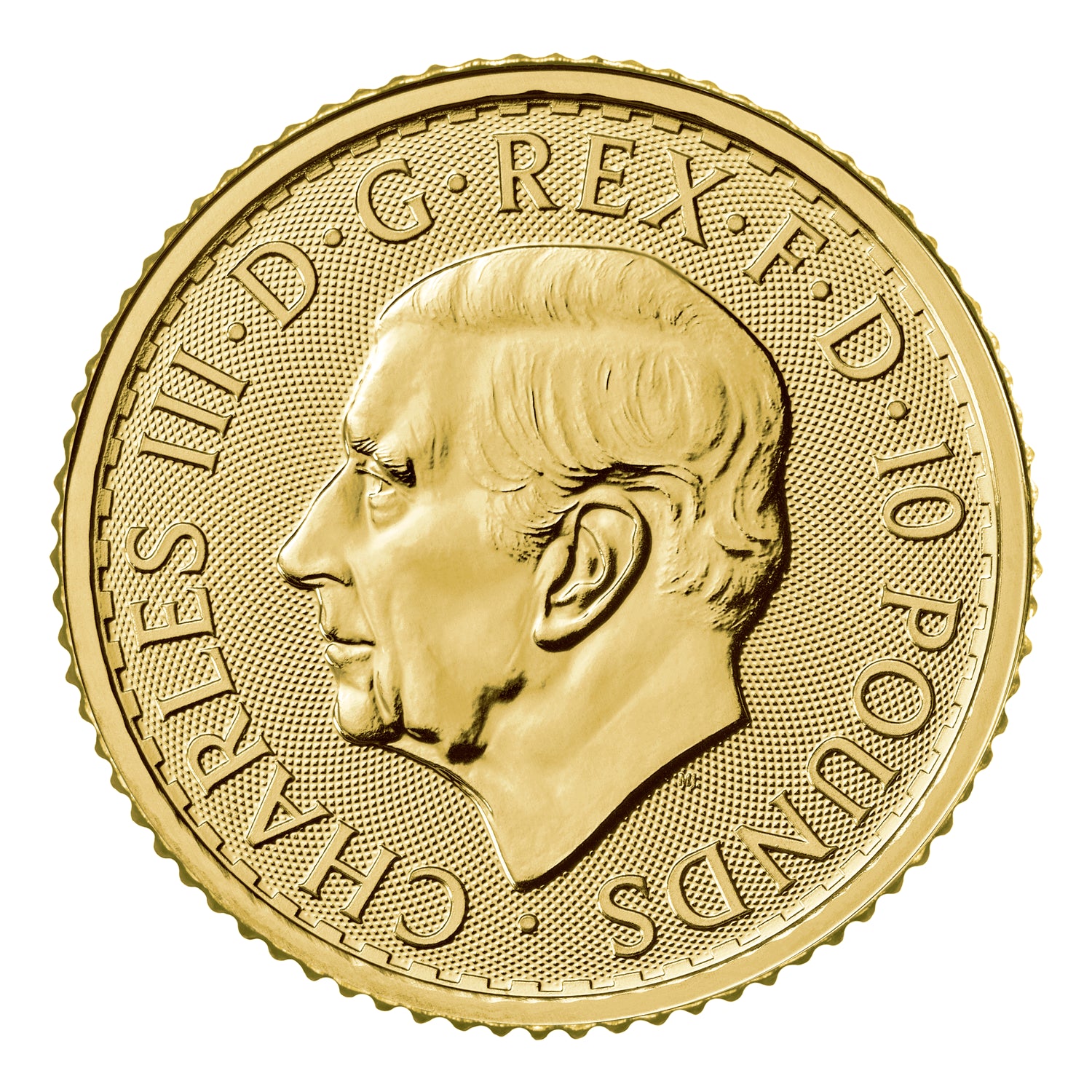 1/10 oz 2023 9999 Gold King Charles Britannia Coin