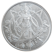 1 oz Aztec Water Deity 999+ Pure Silver Round